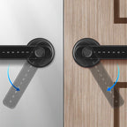 Door Handle Lock | Fingerprint & Keypad Entry | USB Rechargeable