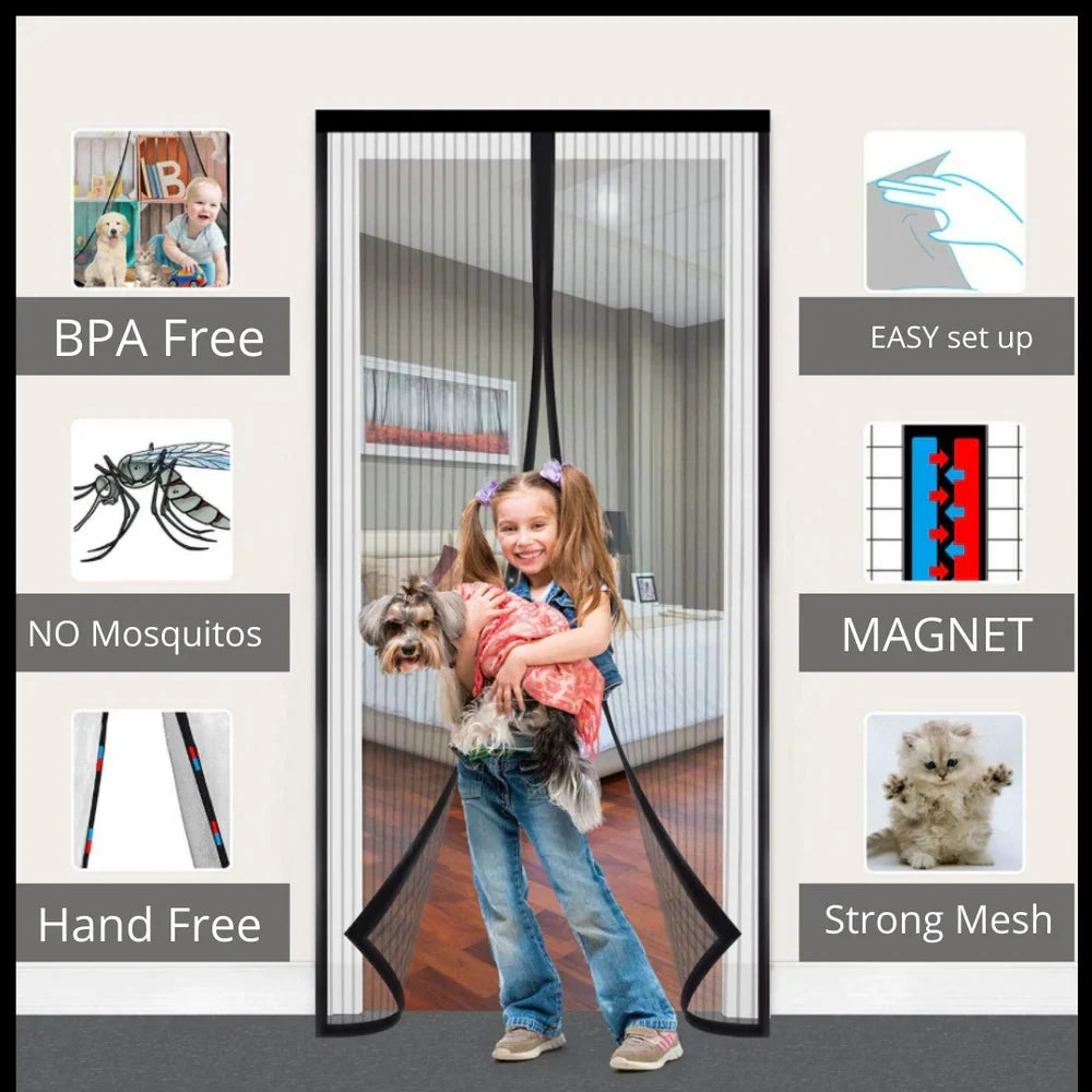 Door Screen | Magnetic Auto-Closure & Adjustable