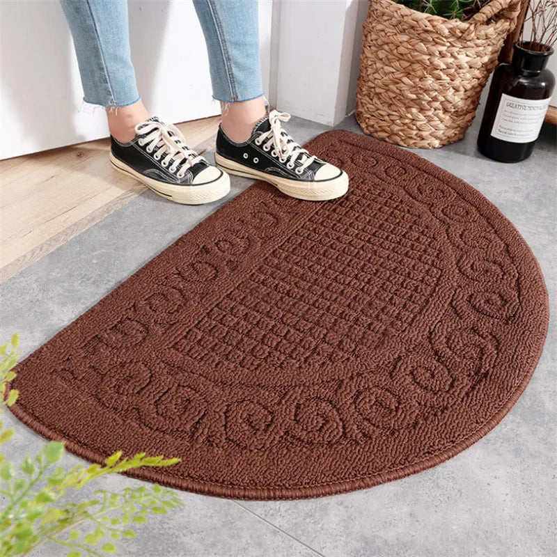 Doormat | Retro Half-Moon Design & Non-Slip Backing