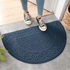 Doormat | Retro Half-Moon Design & Non-Slip Backing