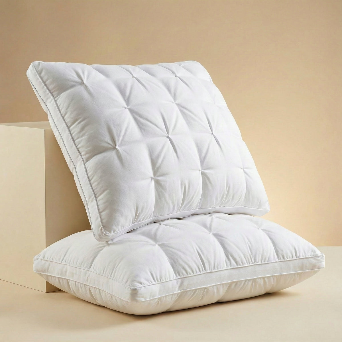 Down Pillow | Goose Down Filling | Woven Cotton Cover