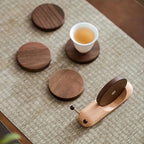 Drink Coasters | Natural Walnut & Stackable