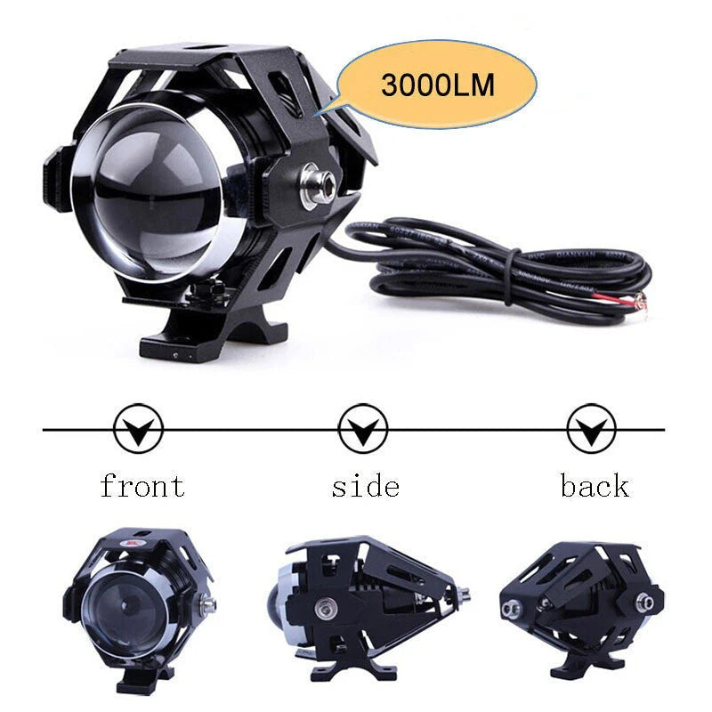 Driving Light | Dual-Beam White & Yellow Fog | IP68 Aluminum Housing