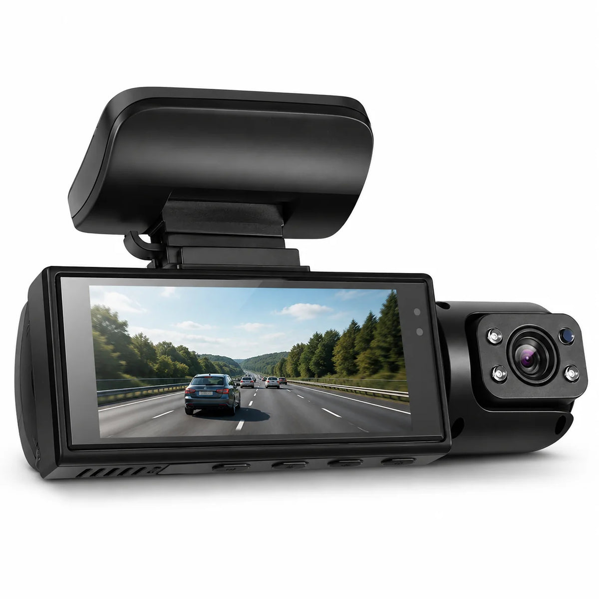 Dual Lens Dash Cam | Night Vision & Motion Detection