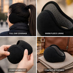 Ear Warmers | Fleece Full-Coverage & Non-Slip Fit | 9 cm Pads