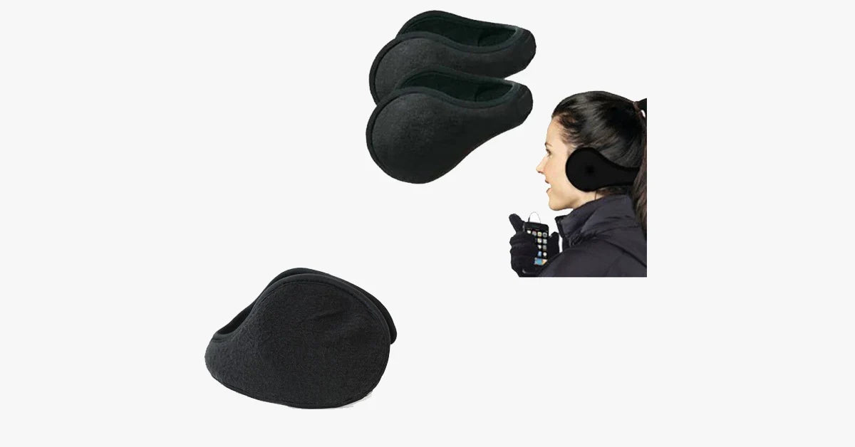 Ear Warmers | Fleece Full-Coverage & Non-Slip Fit | 9 cm Pads