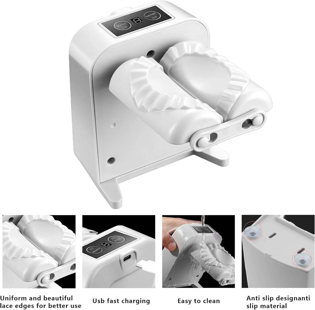 Electric Dumpling Maker | Automatic Folding & Sealing | Dual Mode