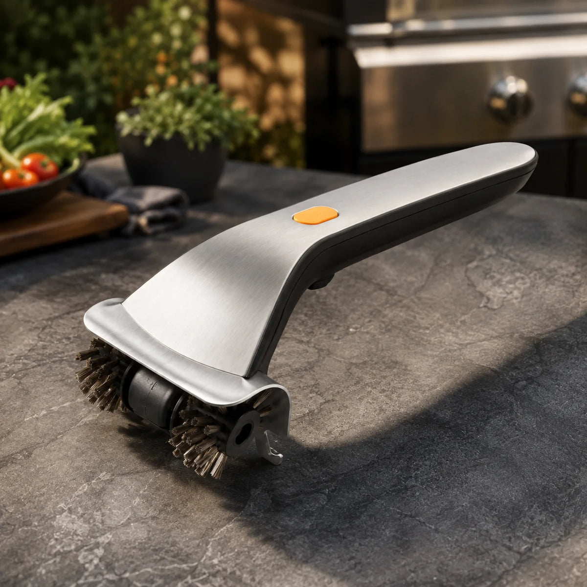 Electric Grill Brush | Dual Rotating & Steam-Boosted