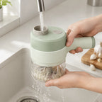 Electric Vegetable Slicer | Compact One-Touch & Even Slicing