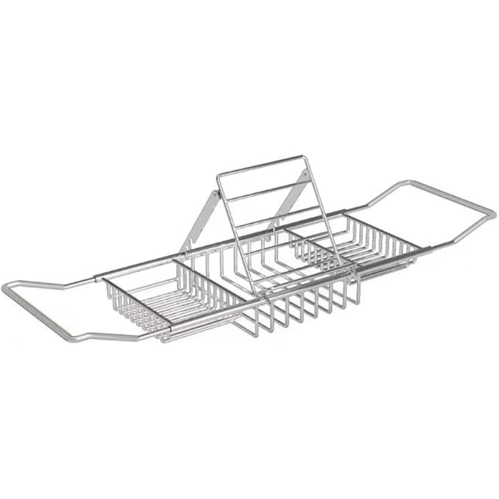 Bathtub Caddy Tray | Expandable Stainless Steel | 40.5 in