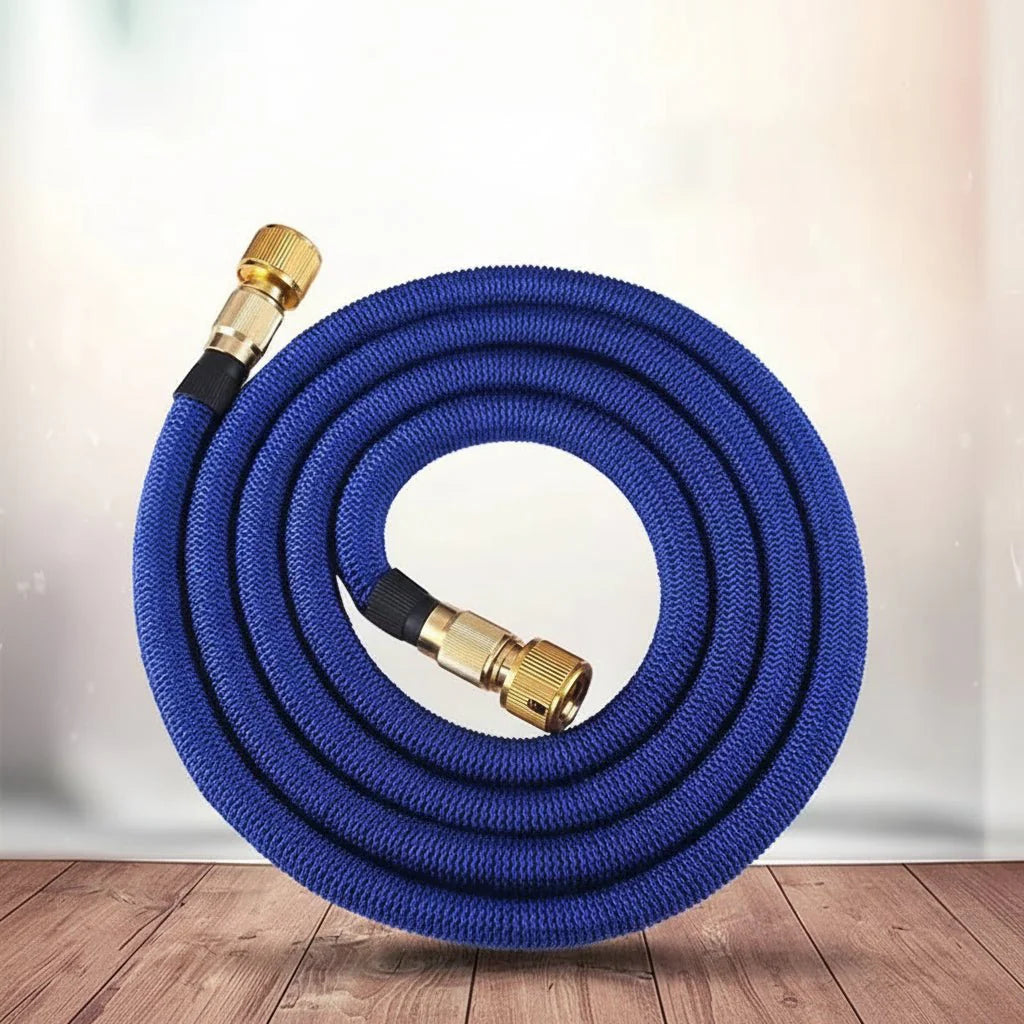 Garden Hose | Expandable Woven Fabric | Brass Connectors