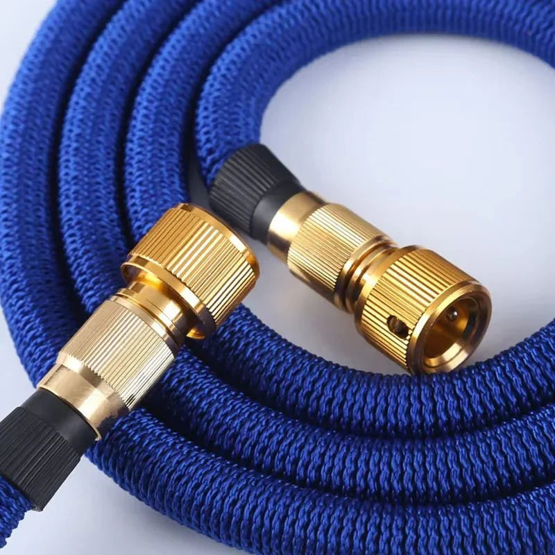 Garden Hose | Expandable Woven Fabric | Brass Connectors