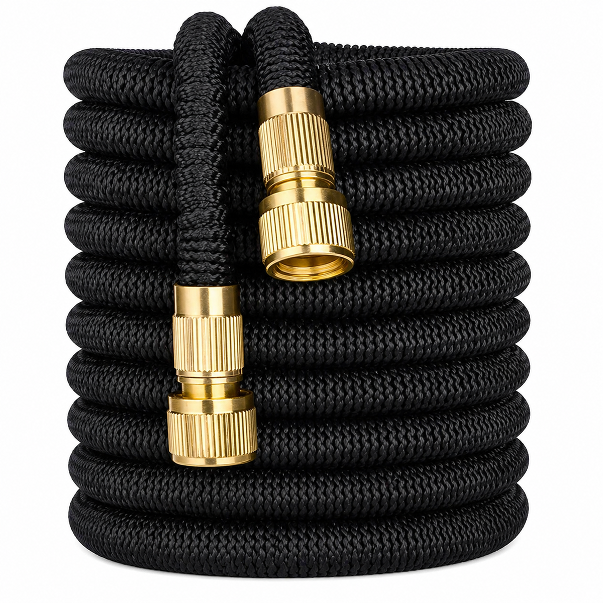 Garden Hose | Expandable Woven Fabric | Brass Connectors