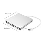 External CD/DVD Drive | USB-Powered Slot-In | Portable & Plug-and-Play