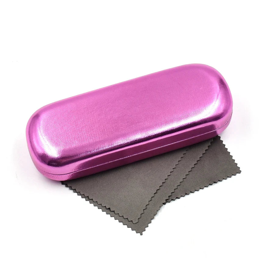 Eyewear Case | Hard-Shell & Lightweight | Includes 2 Cleaning Cloths