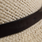 Fedora Hat | Wool Felt Flat Brim & Feathered Braided Band