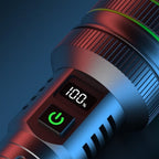 Flashlight | Digital Battery Display & Textured Grip | USB Rechargeable