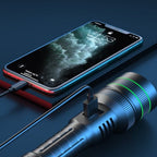 Flashlight | Digital Battery Display & Textured Grip | USB Rechargeable