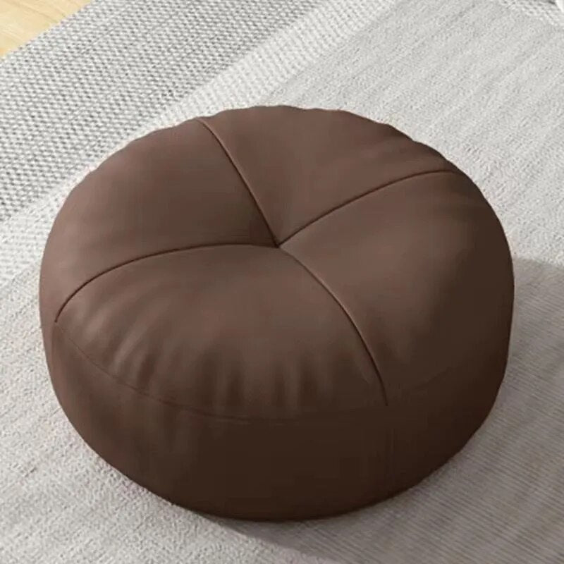Floor Cushion | Square Padded Leather-Look Design