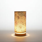 Table Lamp | Botanical Print Fabric Shade | Cord Switch