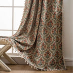 Tapestry Curtain | Floral Print & Microfiber Blend