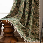 Tapestry Curtain | Floral Print & Microfiber Blend