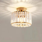 Flush Mount Ceiling Light | Crystal Accent & LED | 17 x 23 cm