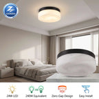 Flush Mount Ceiling Light | Integrated LED & 5 Color Temperatures | 12-Inch