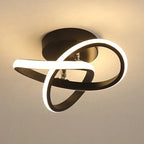 Flush Mount Ceiling Light | Integrated LED & Overlapping Rings