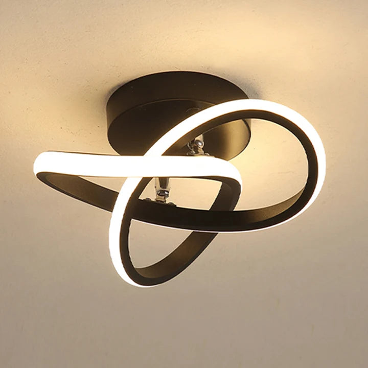 Flush Mount Ceiling Light | Integrated LED & Overlapping Rings