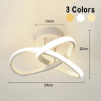 Flush Mount Ceiling Light | Integrated LED & Overlapping Rings