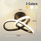 Flush Mount Ceiling Light | Integrated LED & Overlapping Rings