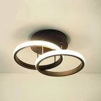 Flush Mount Ceiling Light | Integrated LED & Overlapping Rings