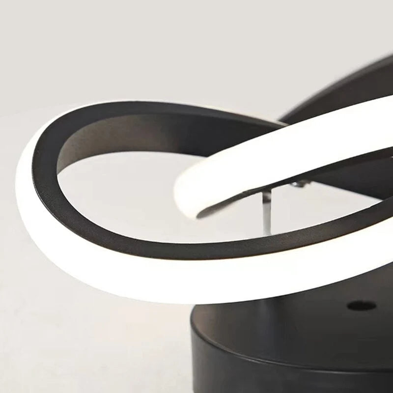 Flush Mount Ceiling Light | Integrated LED & Overlapping Rings