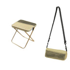 Foldable Backpack Stool | Carbon Steel X-Frame & Oxford Fabric | Supports 330 lbs