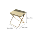 Foldable Backpack Stool | Carbon Steel X-Frame & Oxford Fabric | Supports 330 lbs