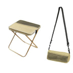 Foldable Backpack Stool | Carbon Steel X-Frame & Oxford Fabric | Supports 330 lbs