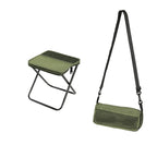 Foldable Backpack Stool | Carbon Steel X-Frame & Oxford Fabric | Supports 330 lbs