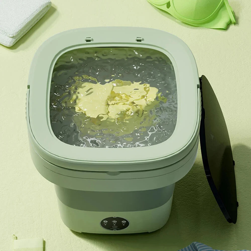 Foldable Washing Machine | Blue Light Disinfection & Spin Dry | 6L & 11L