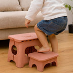 Folding Step Stool | Reinforced Plastic & Portable | 300 lb Capacity
