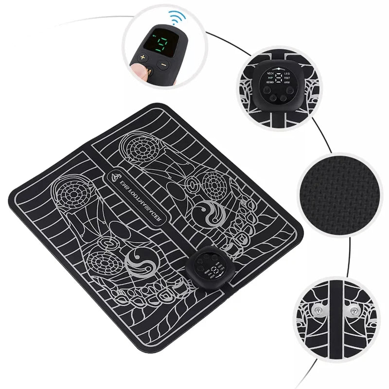 Foot Massage Mat | EMS & Vibration | USB Rechargeable