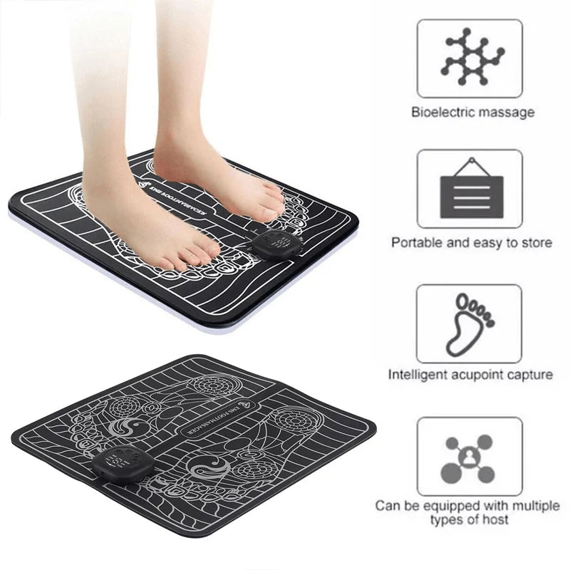 Foot Massage Mat | EMS & Vibration | USB Rechargeable
