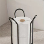 Toilet Roll Stand | Freestanding Open Frame | Chrome-Plated
