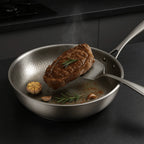 Frying Pan | Stainless Steel & Coating-Free | All Cooktops