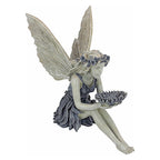 Garden Statue | Fairy with Sunflower Bowl | Stone-Look Finish