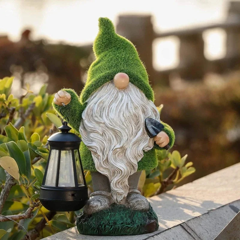 Garden Gnomes | Solar-Powered Warm LED Glow & Weatherproof | Set of 6