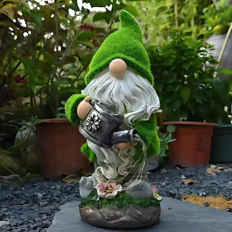 Garden Gnomes | Solar-Powered Warm LED Glow & Weatherproof | Set of 6