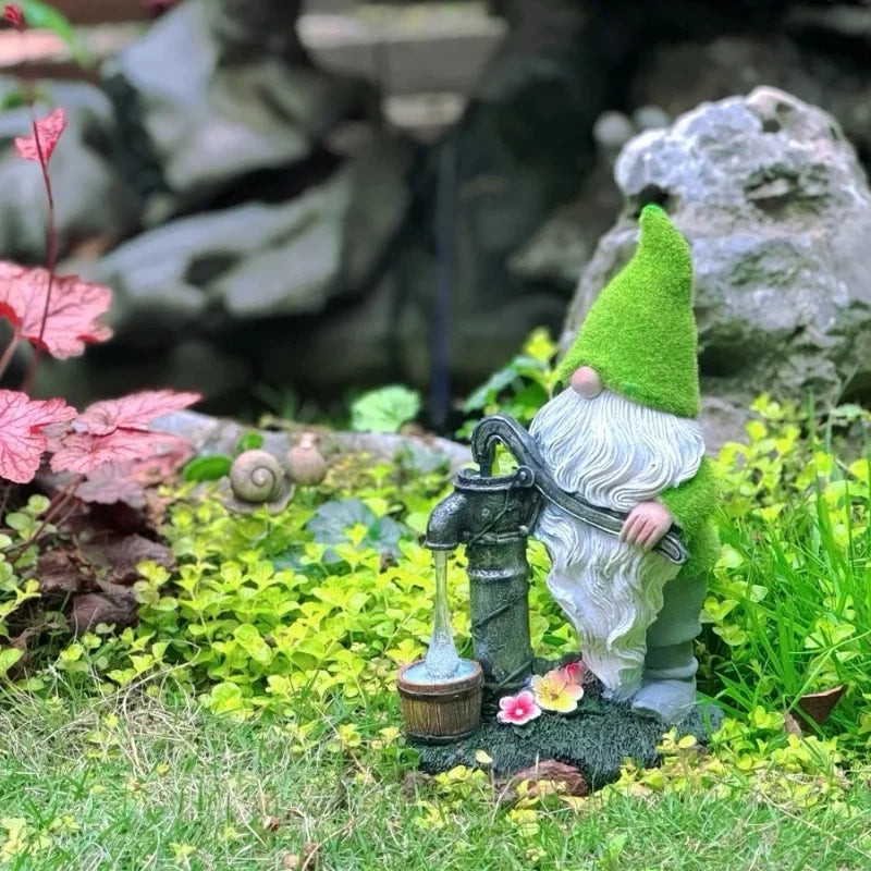 Garden Gnomes | Solar-Powered Warm LED Glow & Weatherproof | Set of 6