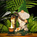 Garden Gnomes | Solar-Powered Warm LED Glow & Weatherproof | Set of 6
