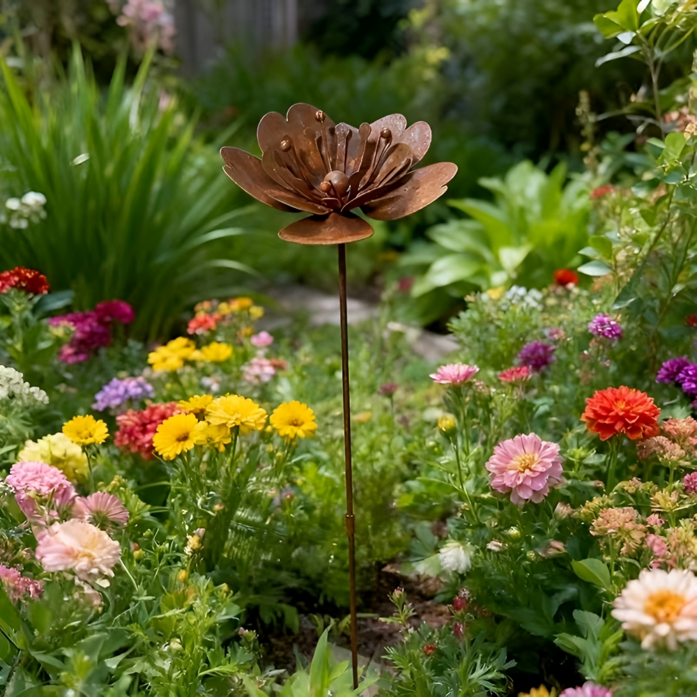 Garden Stake | Flower Top & Tealight Holder | Set of 2